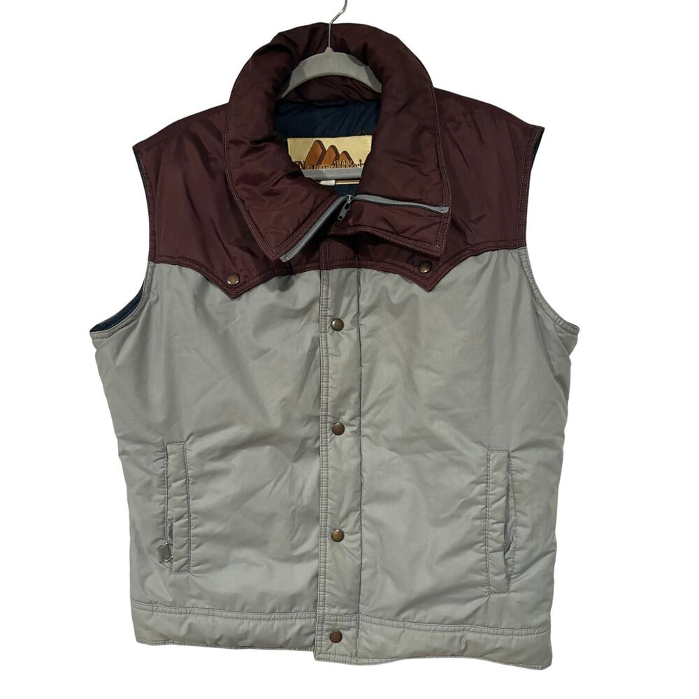 Vintage 70s/80s Down Puffy Ski Vest Mens Large Retro